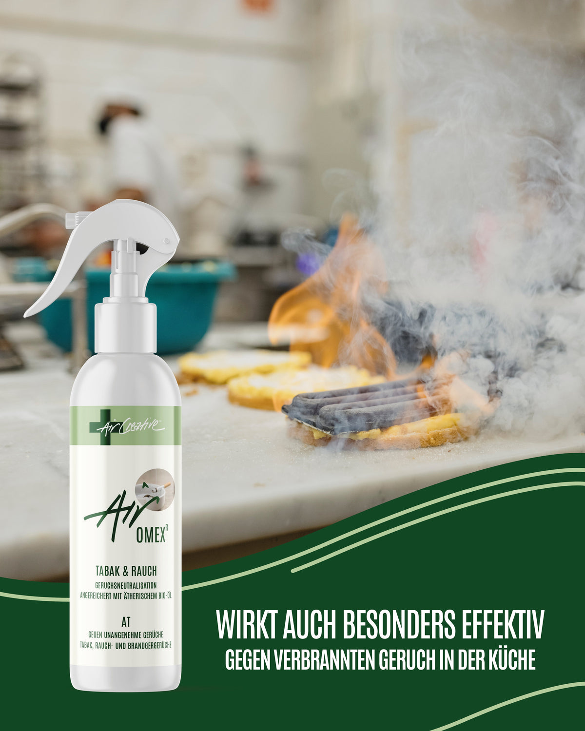 Rauchgeruch entfernen mit Airomex® «Tabak und Rauch»