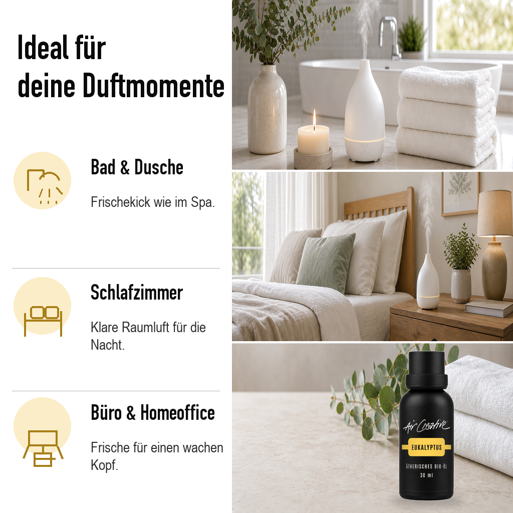 Ätherisches BIO-Öl "Eukalyptus" 30ml von Air Creative – Duftmomente im Alltag
