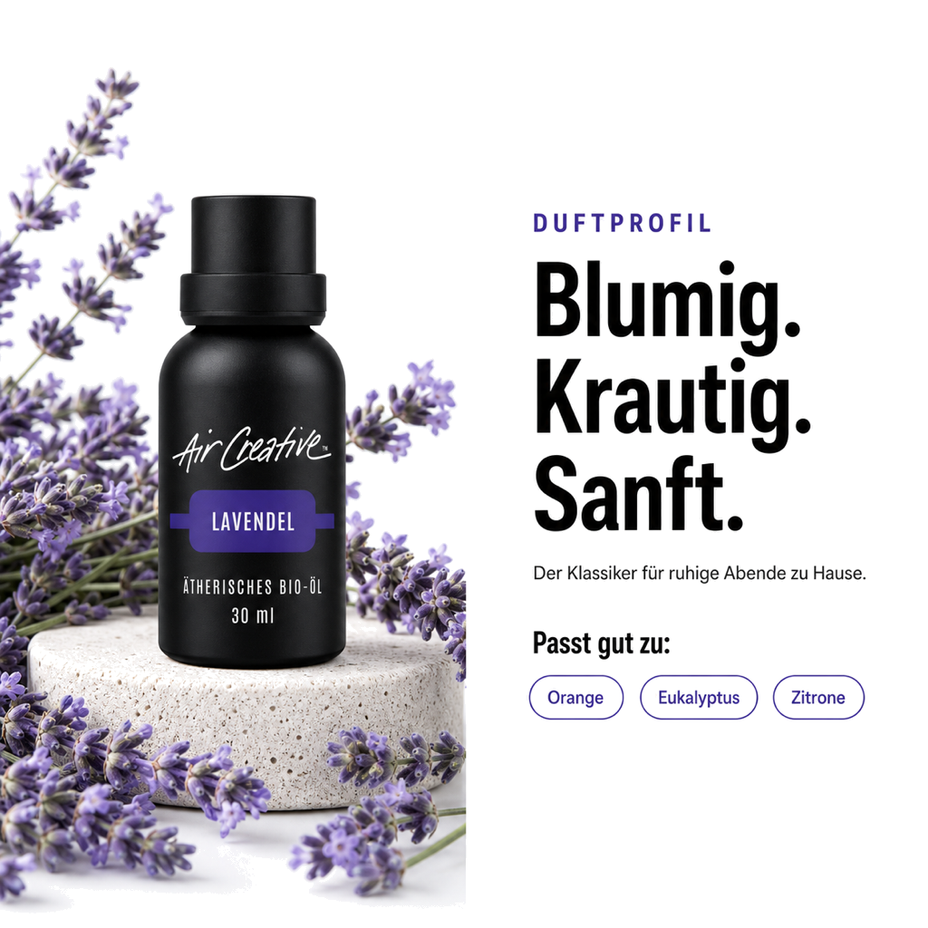 Ätherisches BIO-Öl "Lavendel" 30ml von Air Creative – Duftprofil
