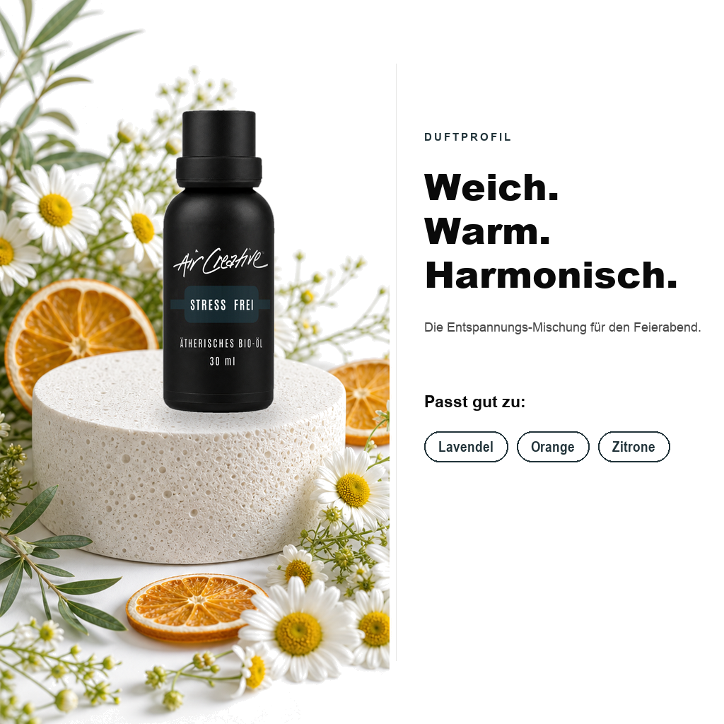 Ätherisches BIO-Öl "Stress frei" 30ml von Air Creative – Duftprofil