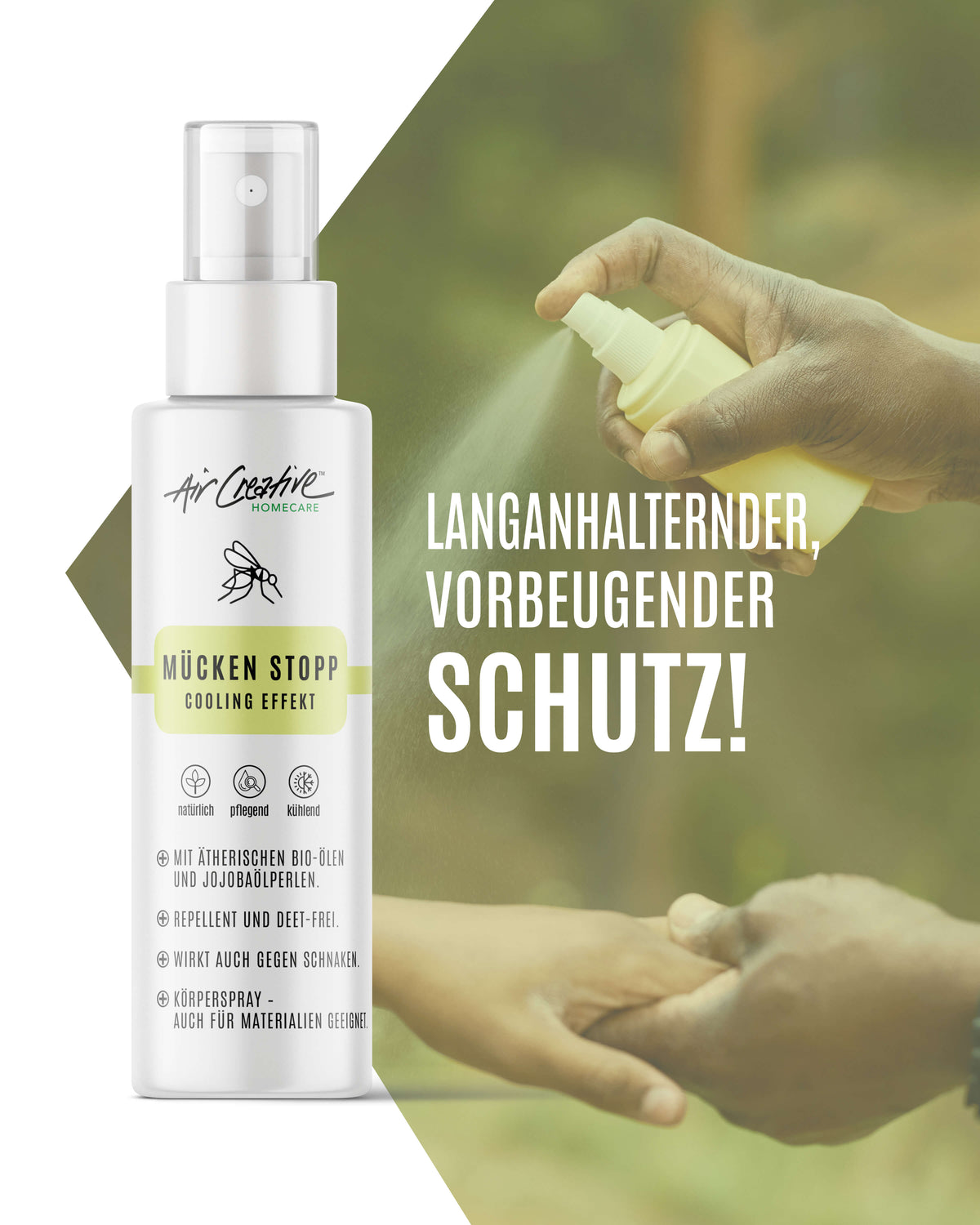 Langanhaltender Schutz vor Mücken und Schnaken